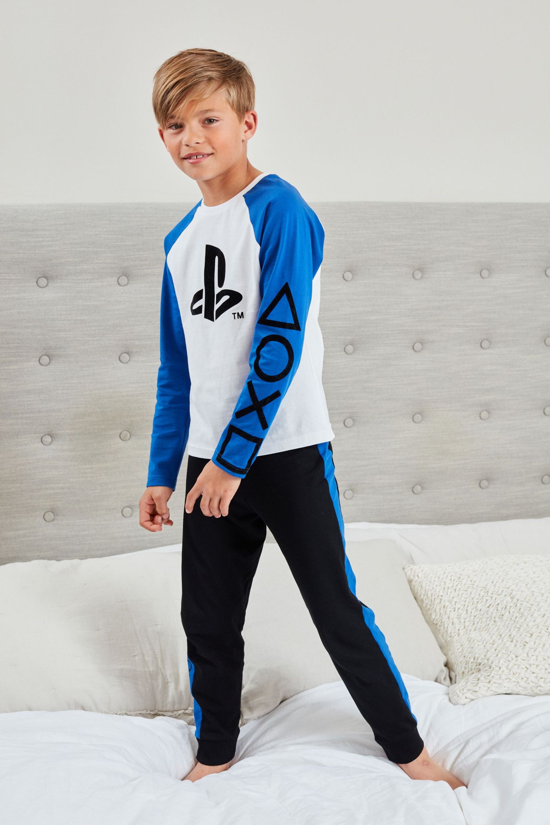 Buy Blue PlayStation Pyjamas 2 Pack (316yrs) from Next Qatar