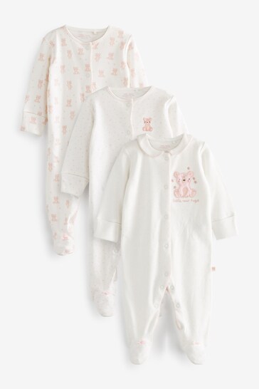 Buy Baby Sleepsuits 3 Pack (0-0mths) from the Next UK online shop