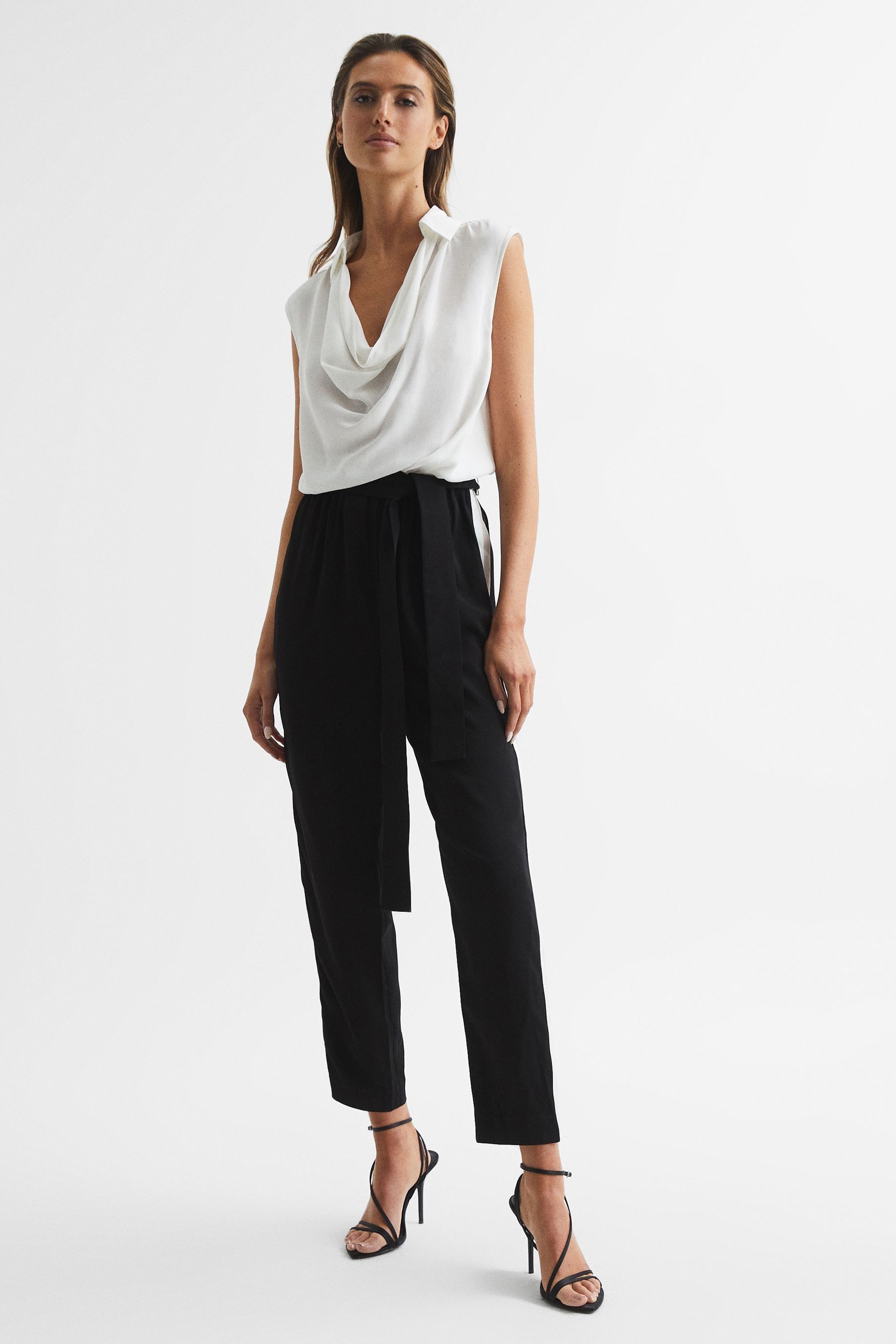 Buy Reiss Allie Colourblock Shirt Jumpsuit from Next Luxembourg