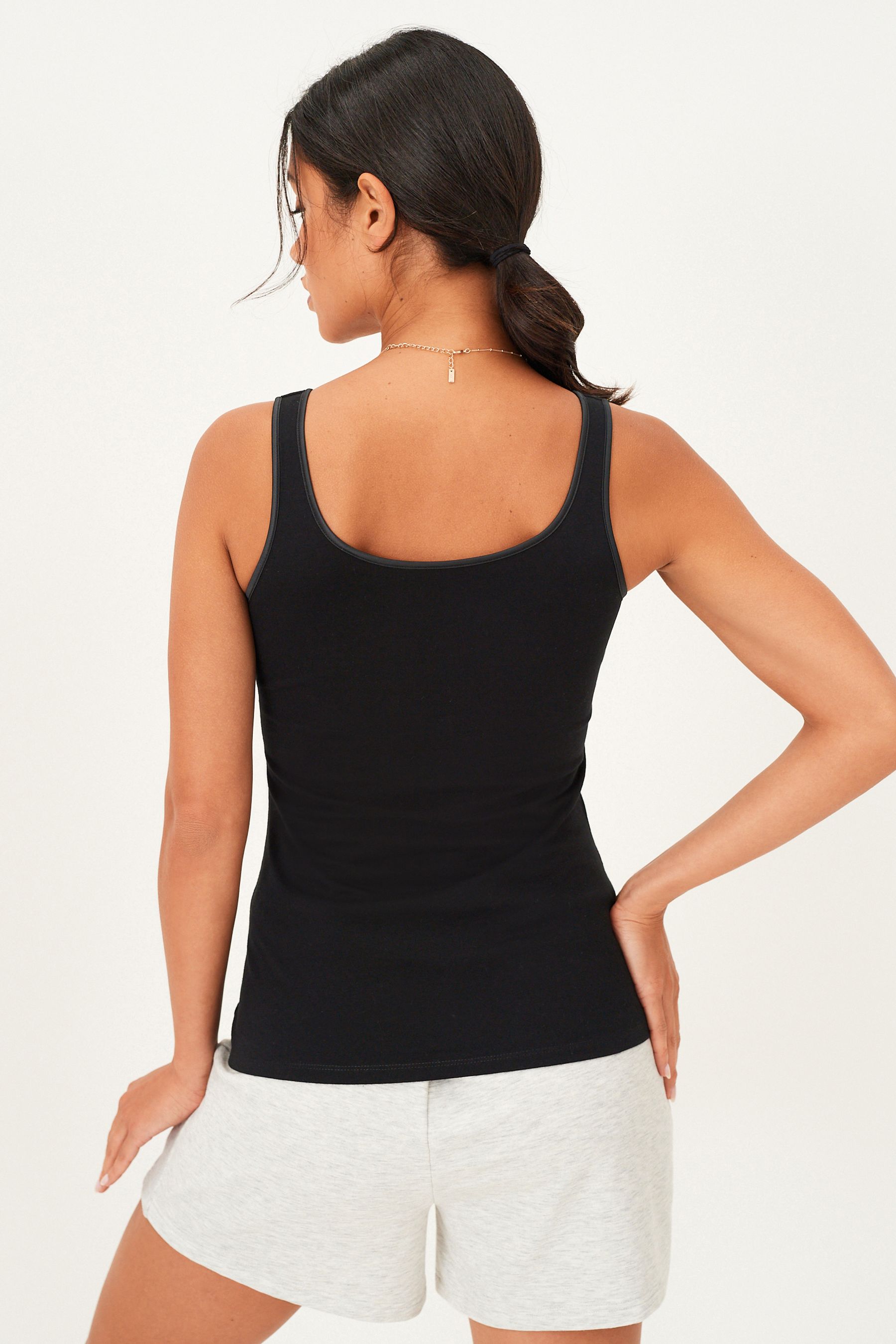 Buy Black Cotton Tummy Control Secret Shaping Vest from the Next
