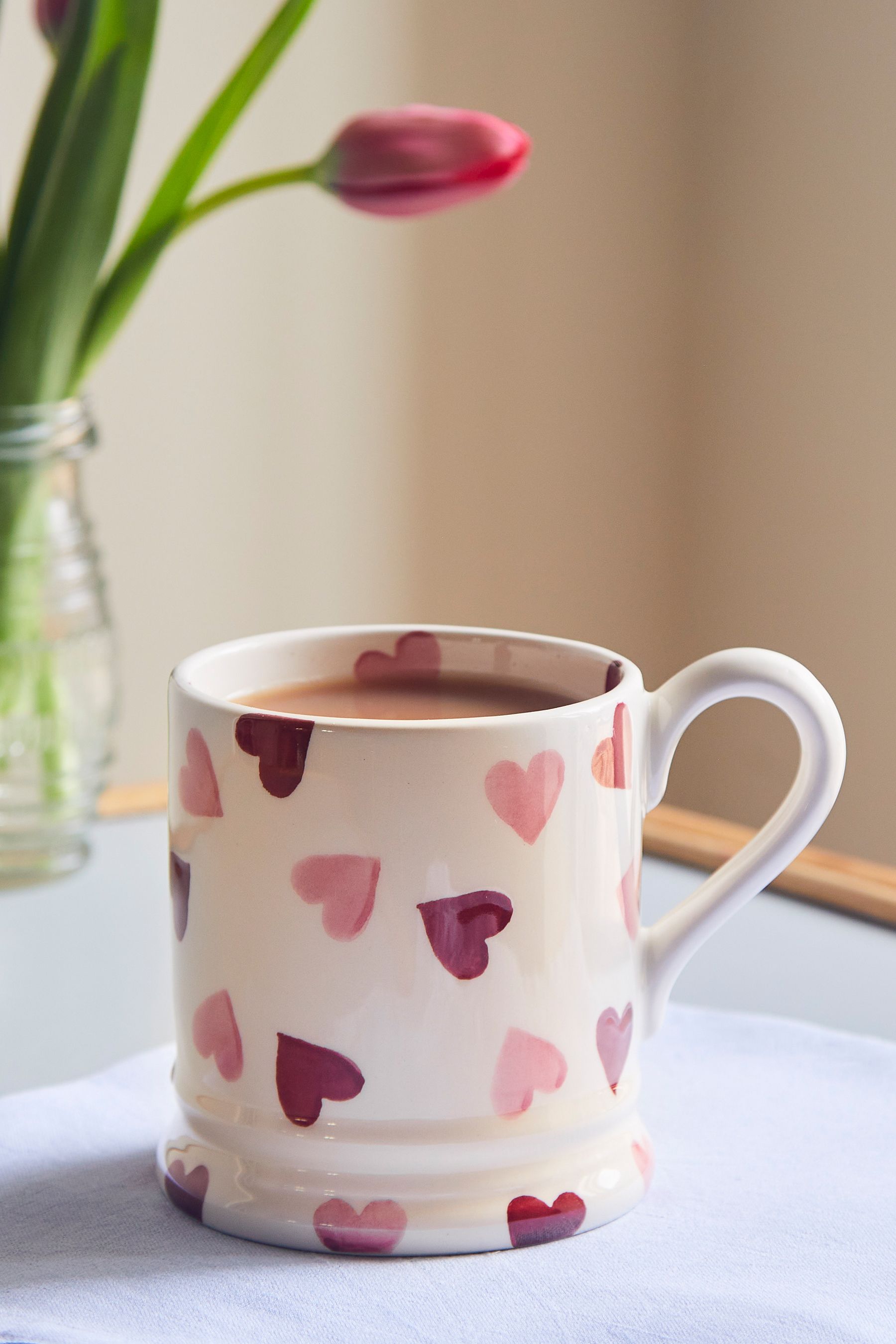 Emma Bridgewater New First Emma Bridgewater ‘Pink Hearts’ Half Pint Mug 