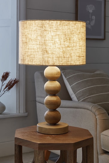 Natural Palmer Wood Table Lamp