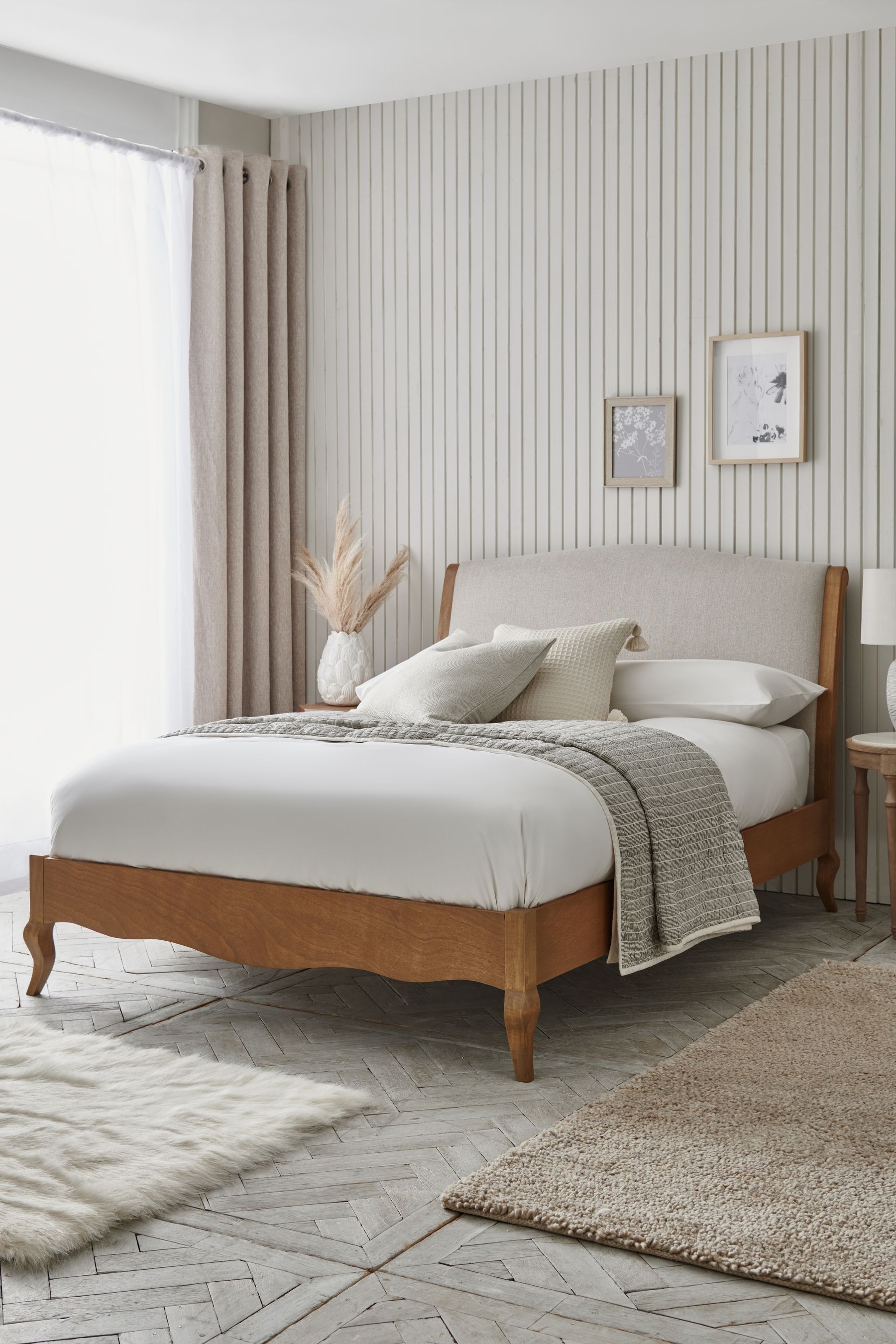 Carved wooden deals bed frames uk