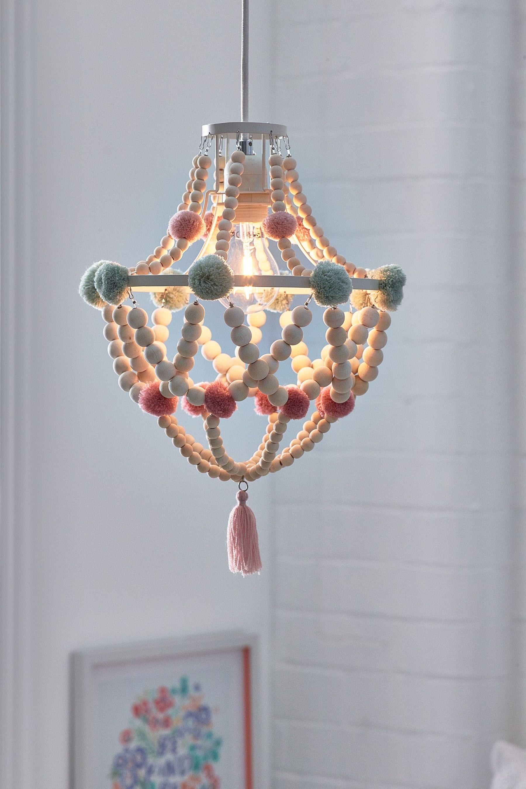 Pom pom lampshade on sale