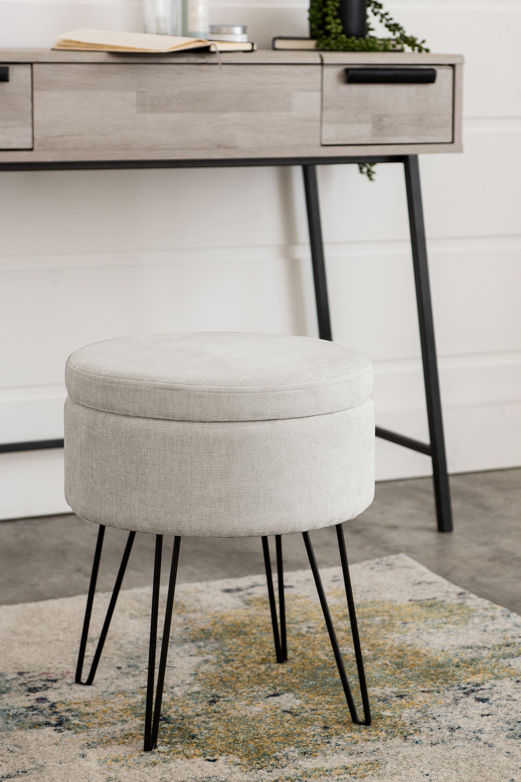 Metal sales storage stool