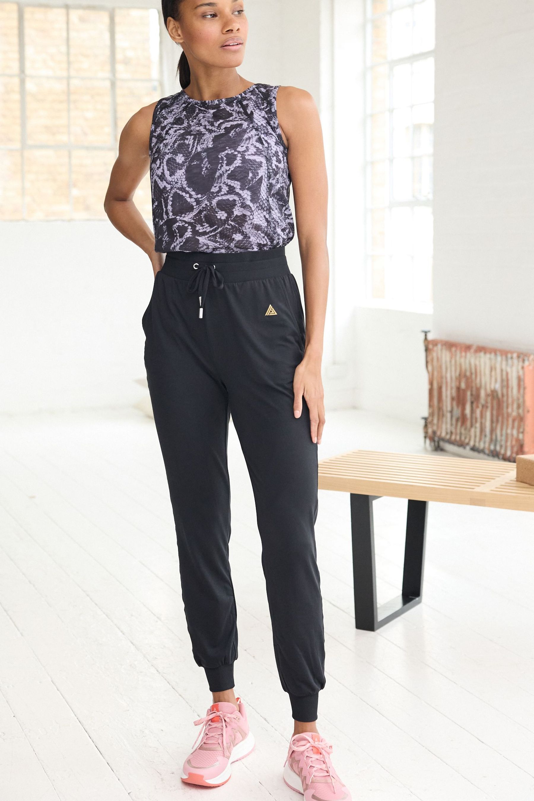 Buy Black Next Active Sports Joggers from the Next UK online shop