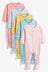 Bright Mini Character Baby 5 Pack Sleepsuits (0-2yrs)