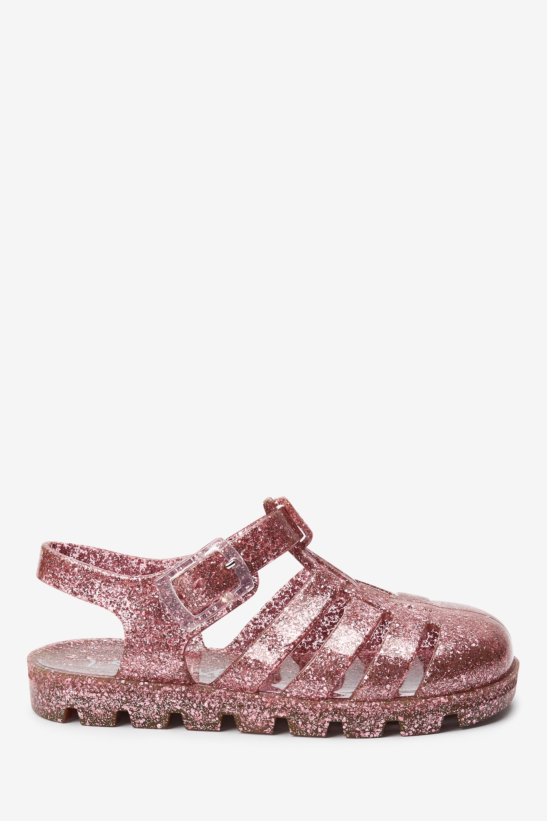 womens glitter jelly sandals