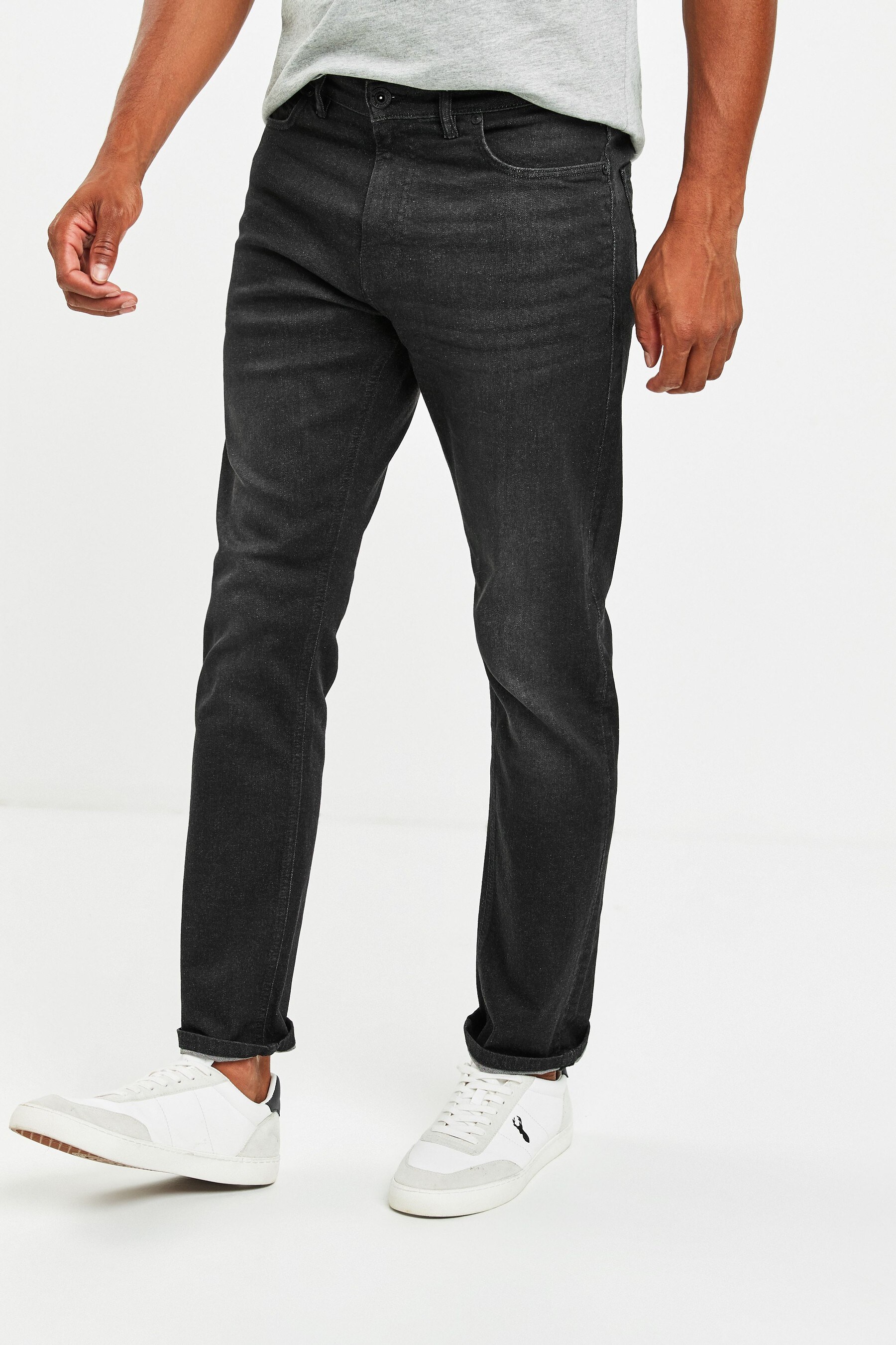 Buy Black Slim Fit Jeans With Stretch from the Next UK online shop