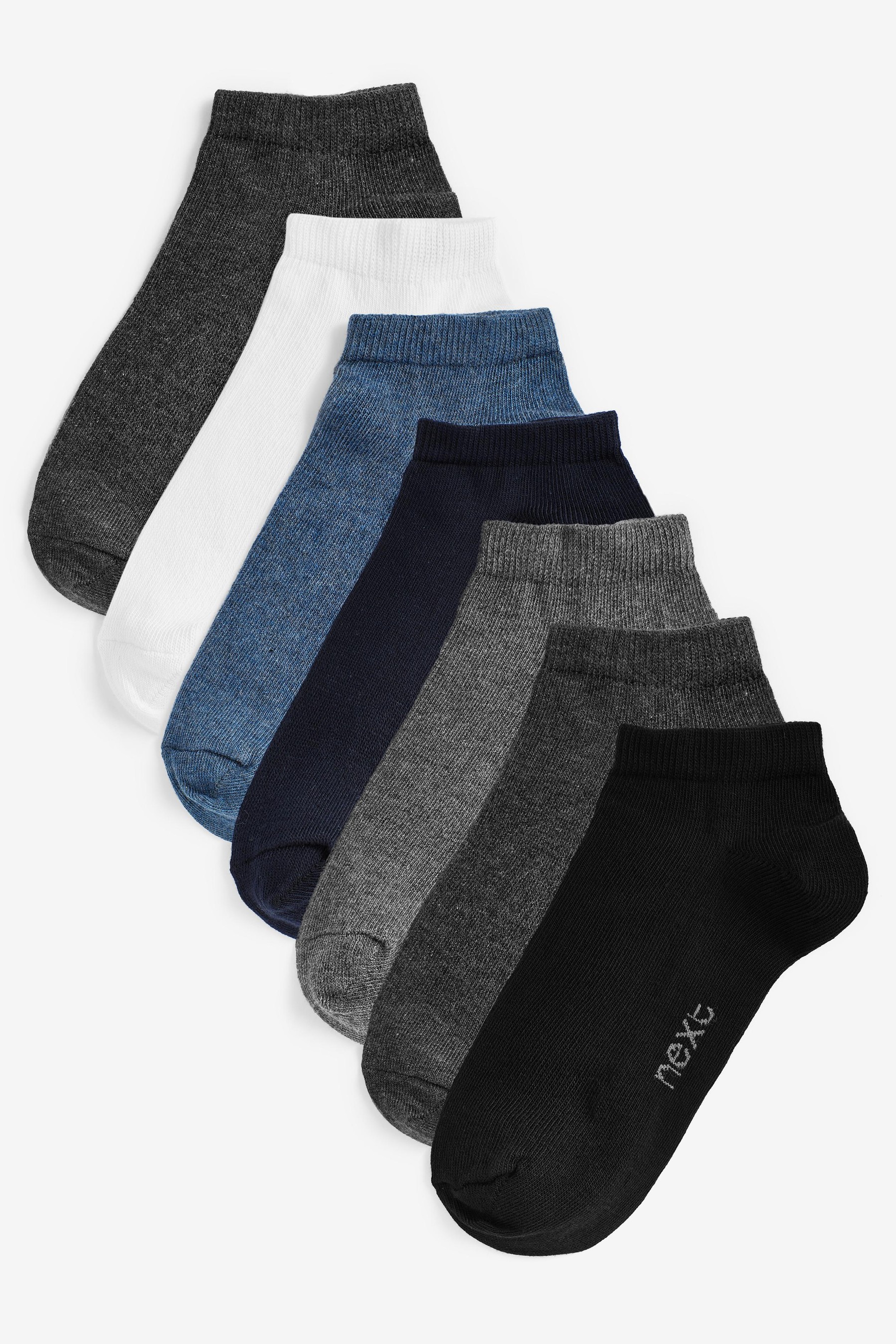 Buy Multi 7 Pack Cotton Rich Trainer Socks from the Next UK online shop