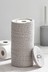 Grey Woven Toilet Roll Holder