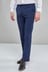 Blue Slim Fit Stretch Formal Trousers