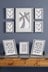8 Pack Grey Gallery Photo Frames