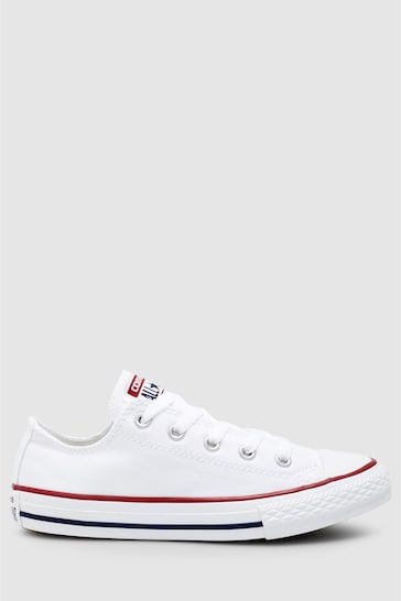 Converse White Chuck Taylor All Star Ox Junior Trainers