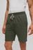 BOSS Dark Green Embroidered Logo Stretch Jogger Shorts