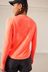 Fluro Orange Atelier-lumieresShops Active Long Sleeve Jacquard Geo Sport Top