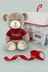 Babyblooms Personalised Charlie Bear With Red Jumper In Christmas Box