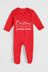 Personalised Christmas Baby Sleepsuit by The Print Press