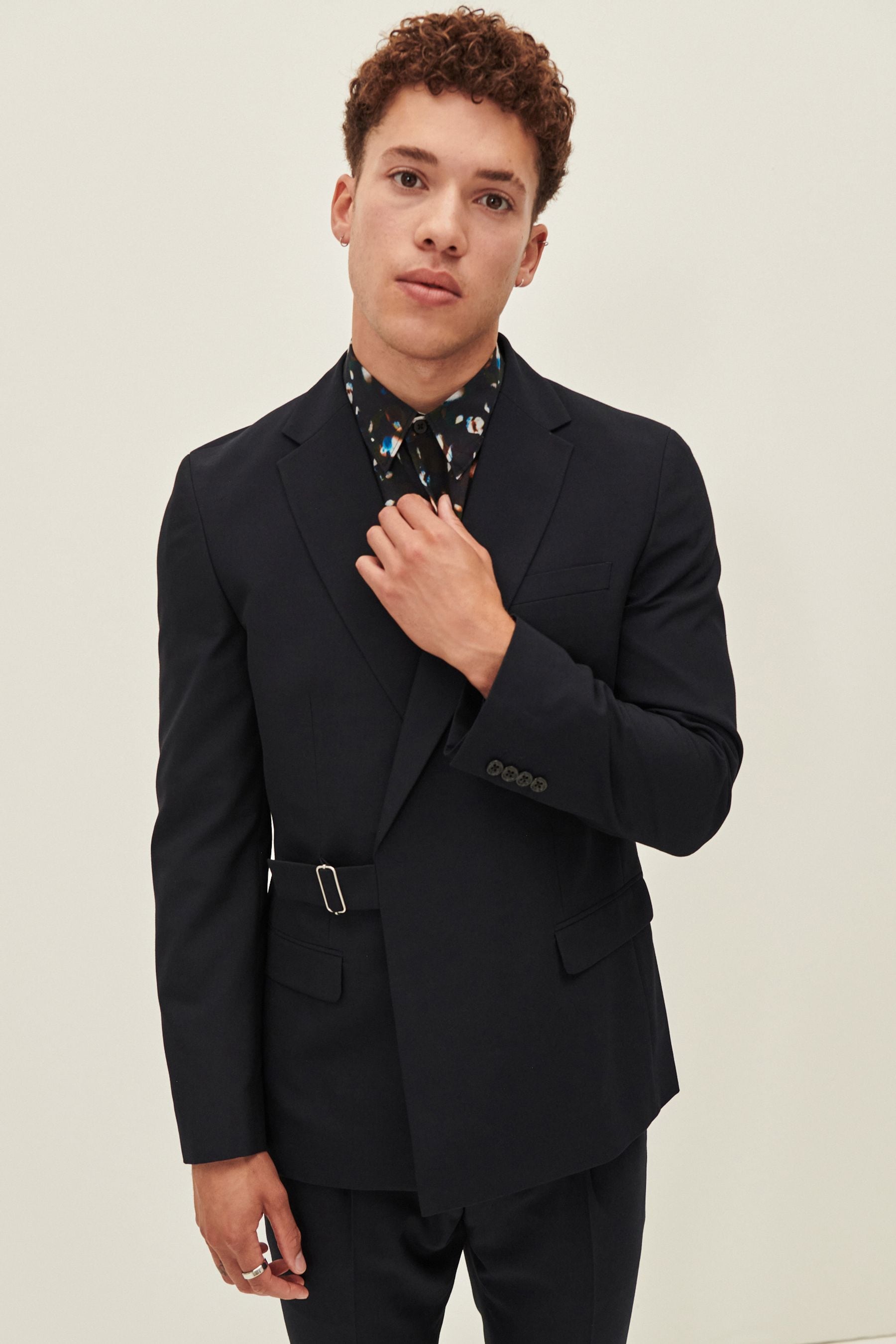 Wrap deals suit jacket