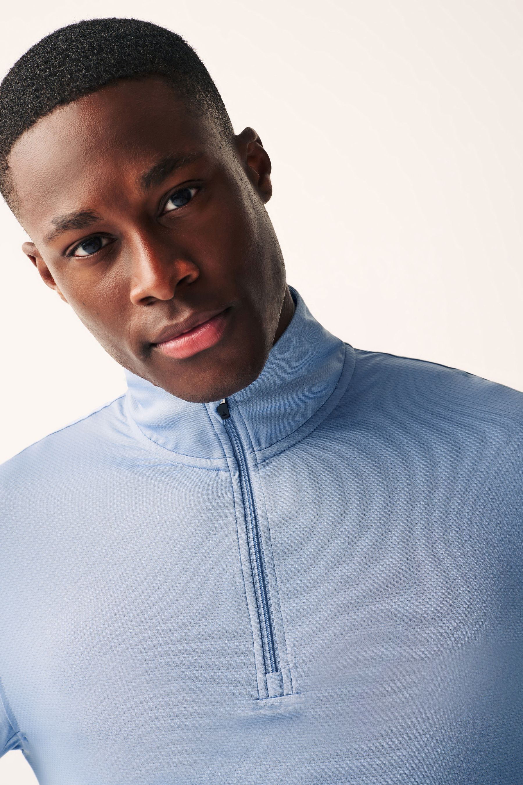 Buy Blue Long Sleeve Quarter Zip Training Top from the Next UK online shop