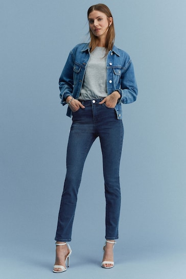 PAIGE Schmale Lennox Jeans Marclay Blau