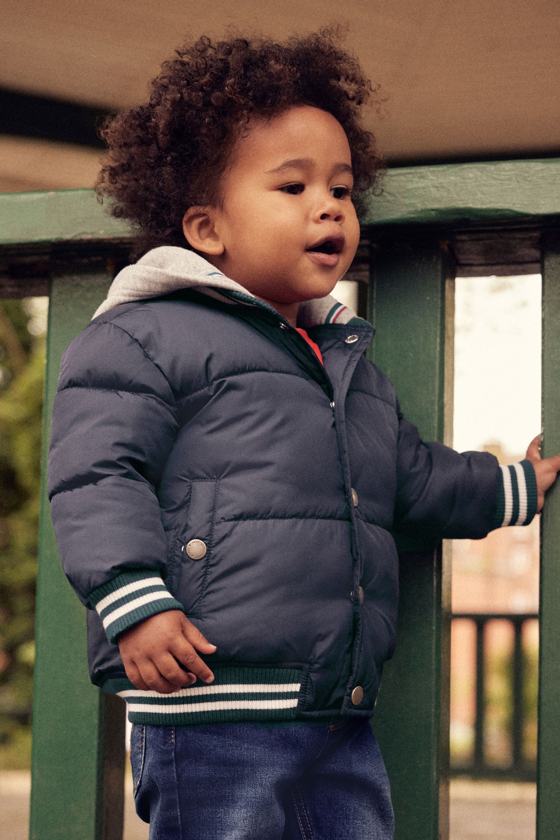 Buy Navy Blue Padded Coat (3mths-7yrs) from the Next UK online shop