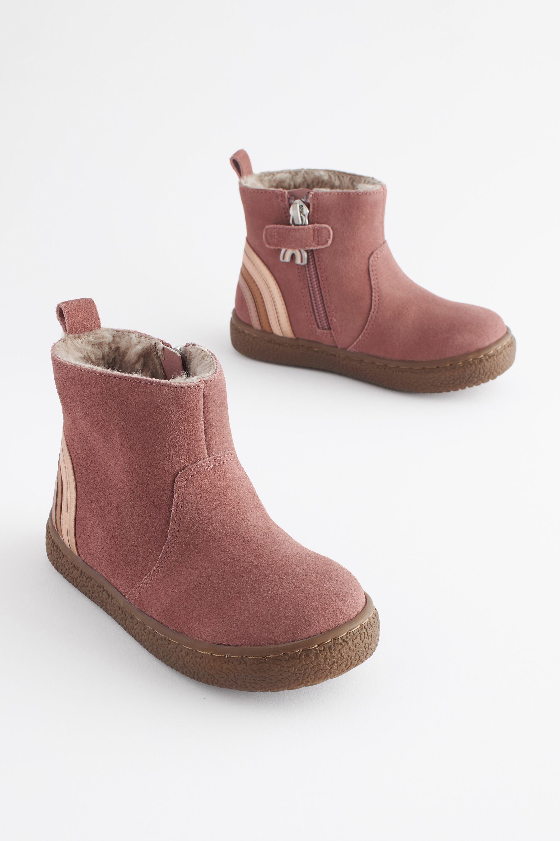 Pink suede cheap boots uk
