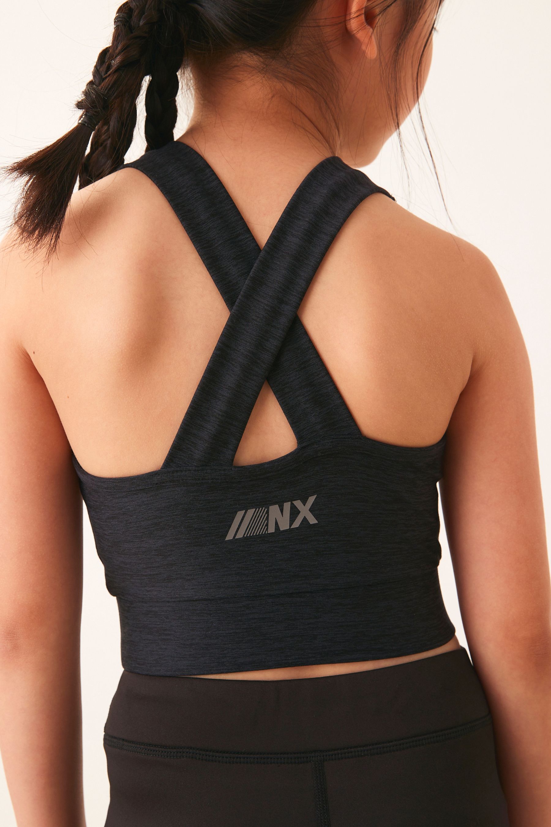 Buy Black Sports Crop Top 5 16yrs from the Next UK online shop
