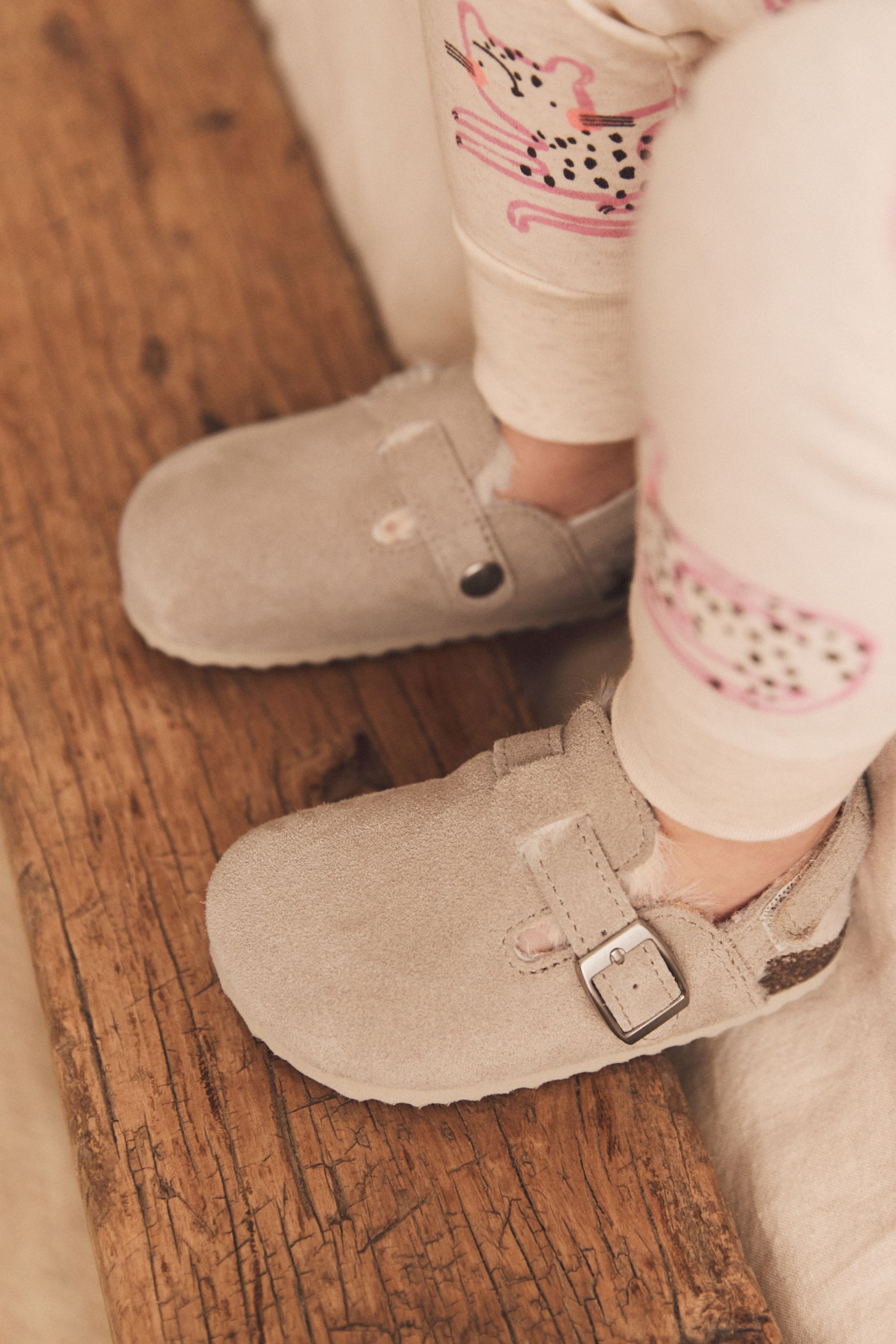 Beige sale mule slippers