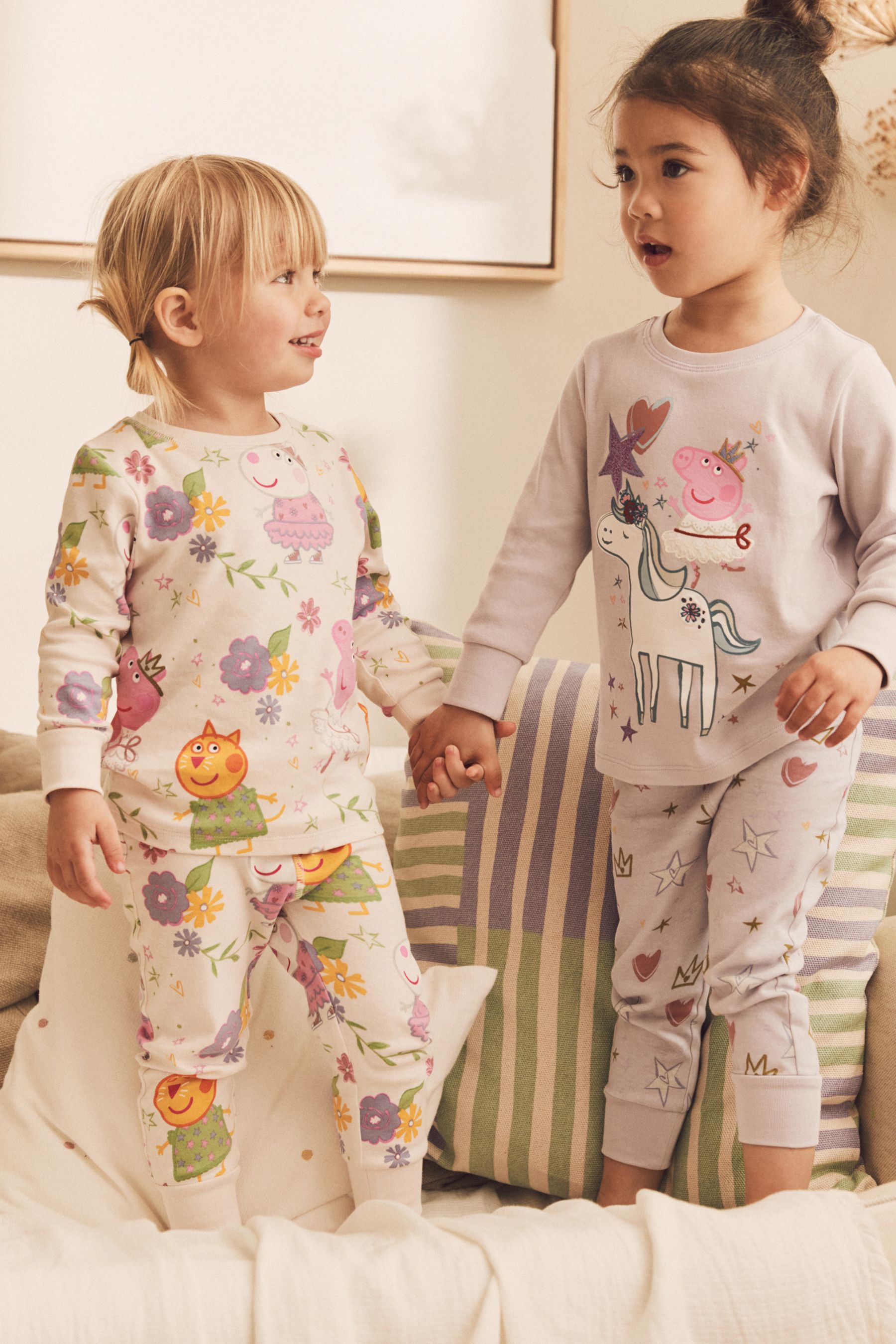 Buy Peppa Pig Lilac Purple White License Pyjamas 2 Pack 9mths