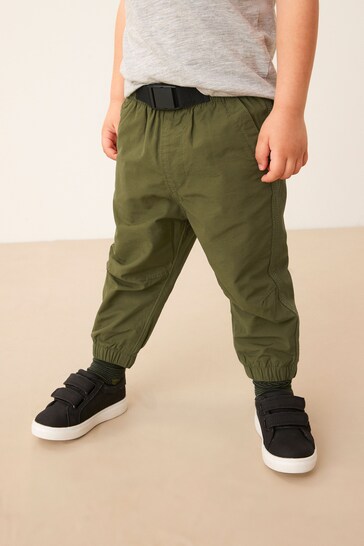 Khaki Green Parachute PEPE Trousers (3mths-7yrs)