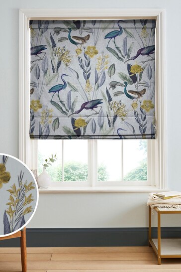 Graham & Brown Soft Grey Glasshouse Made to Measure Roman Blinds