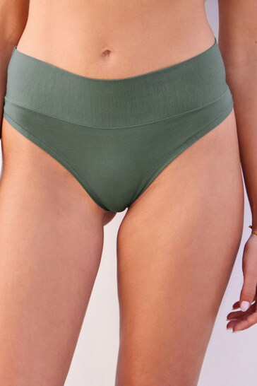 Green High Rise High Leg Forever Comfort Knickers