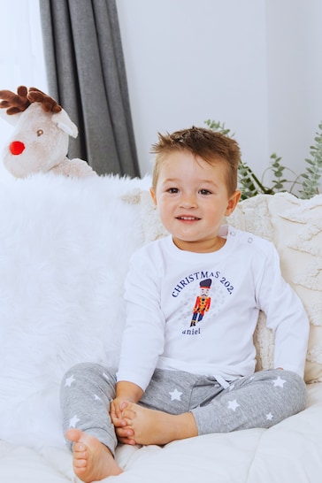 Personalised Toy Soldier Pyjama Set for Babies by Percy & Nell