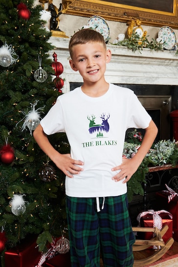 Personalised Boys Christmas Pyjamas by The Print Press