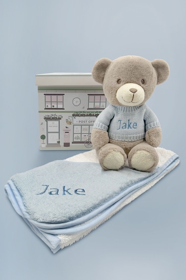 Personalised Frankie Bear with Hooded Towel, White