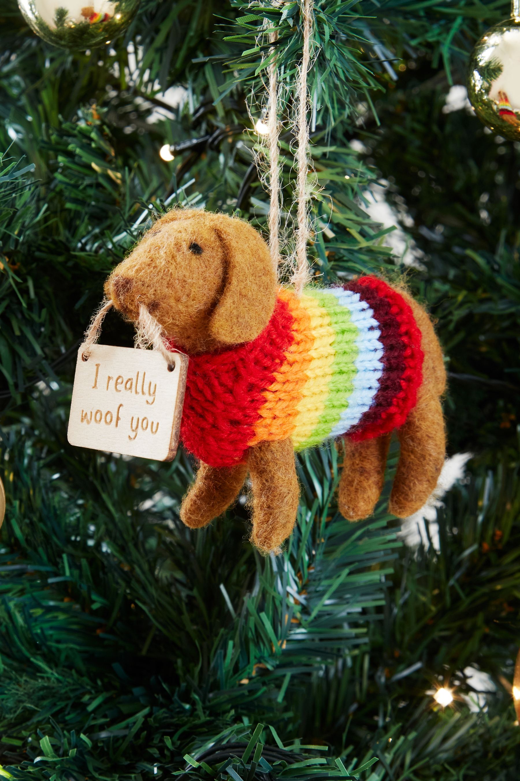 Sausage dog tree sales decorations
