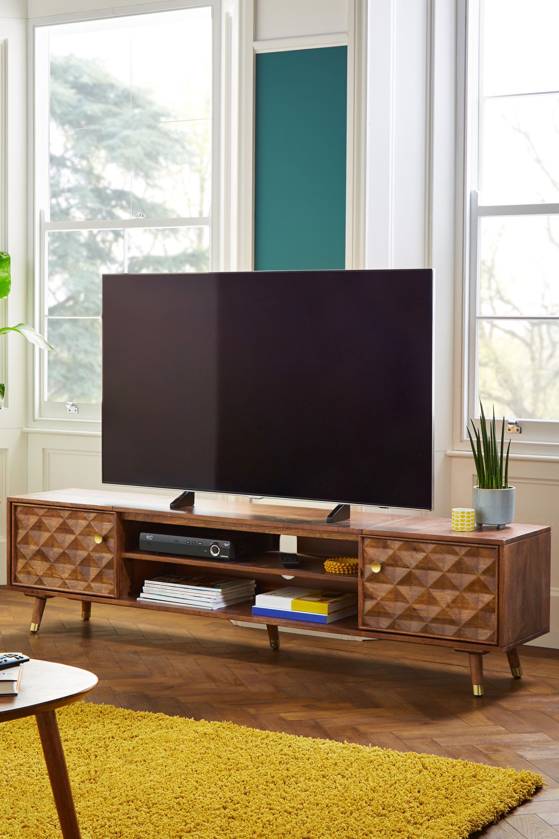 Bettie solid wood cheap tv stand