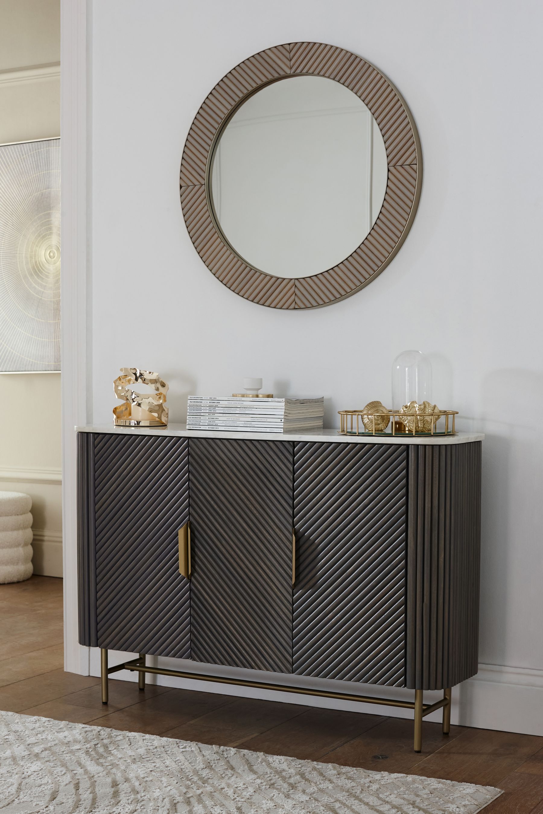 Charcoal store grey sideboard