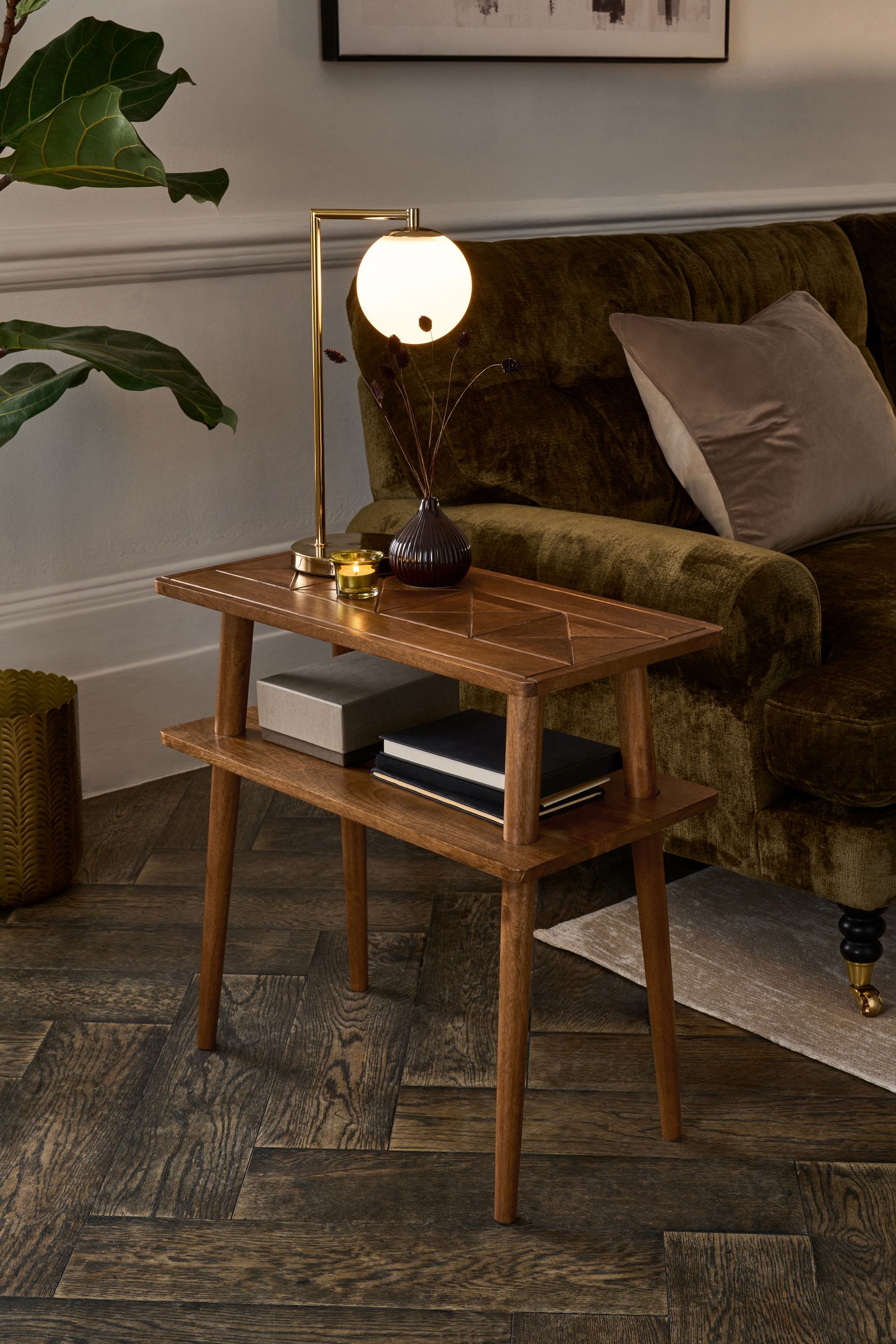 Dark Lloyd Mango Wood Side Table