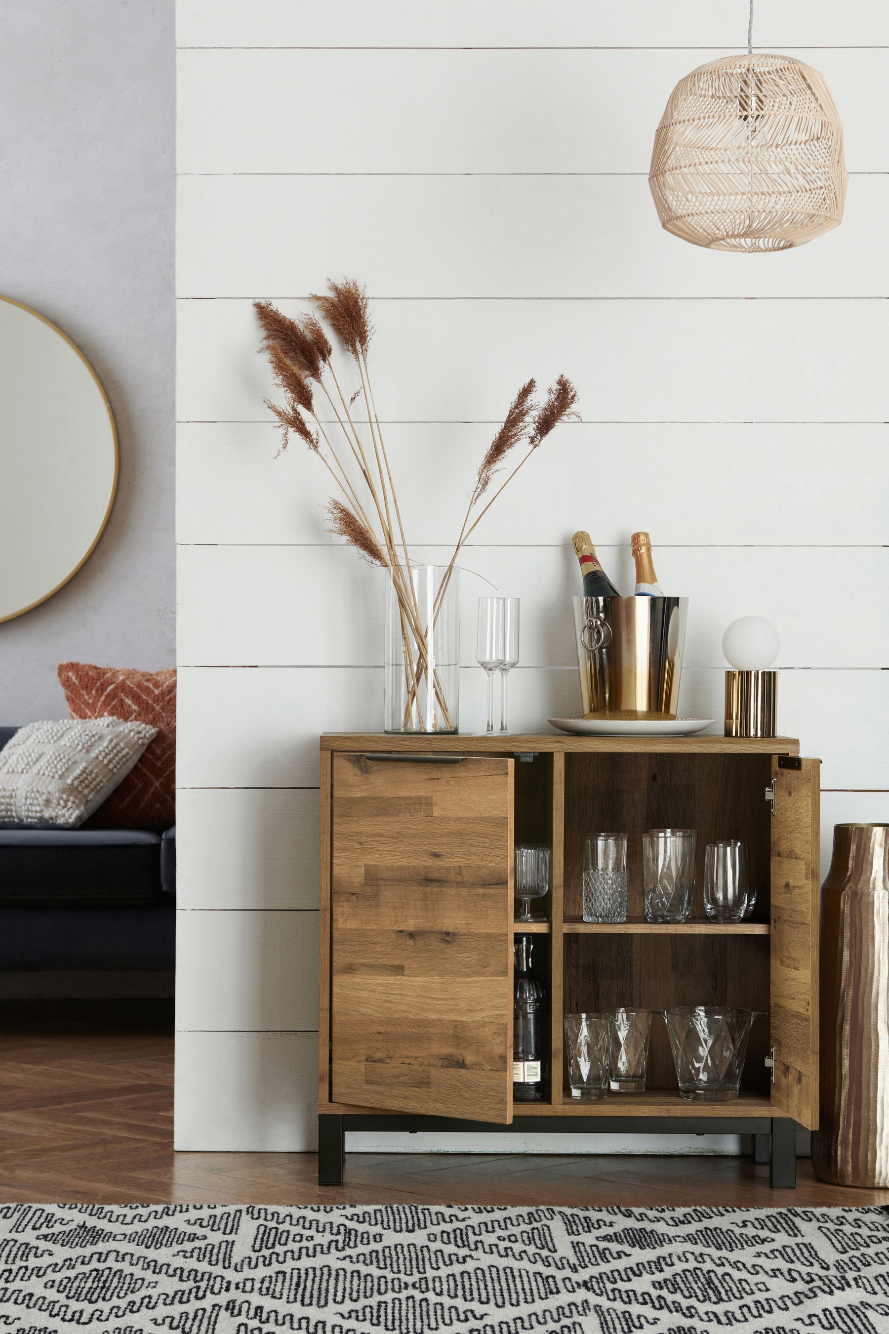 Bronx compact large deals sideboard