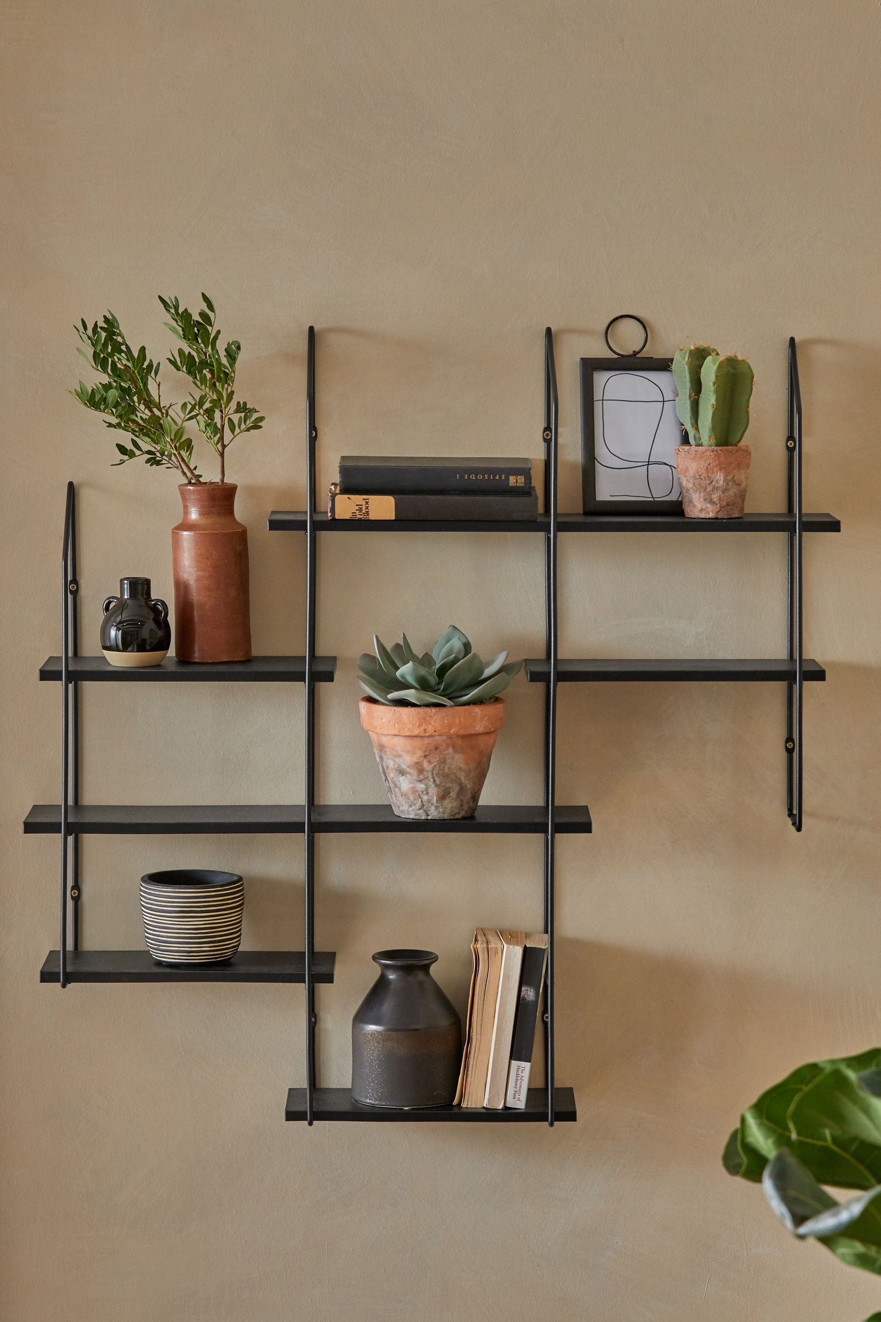 Next black best sale shelving unit