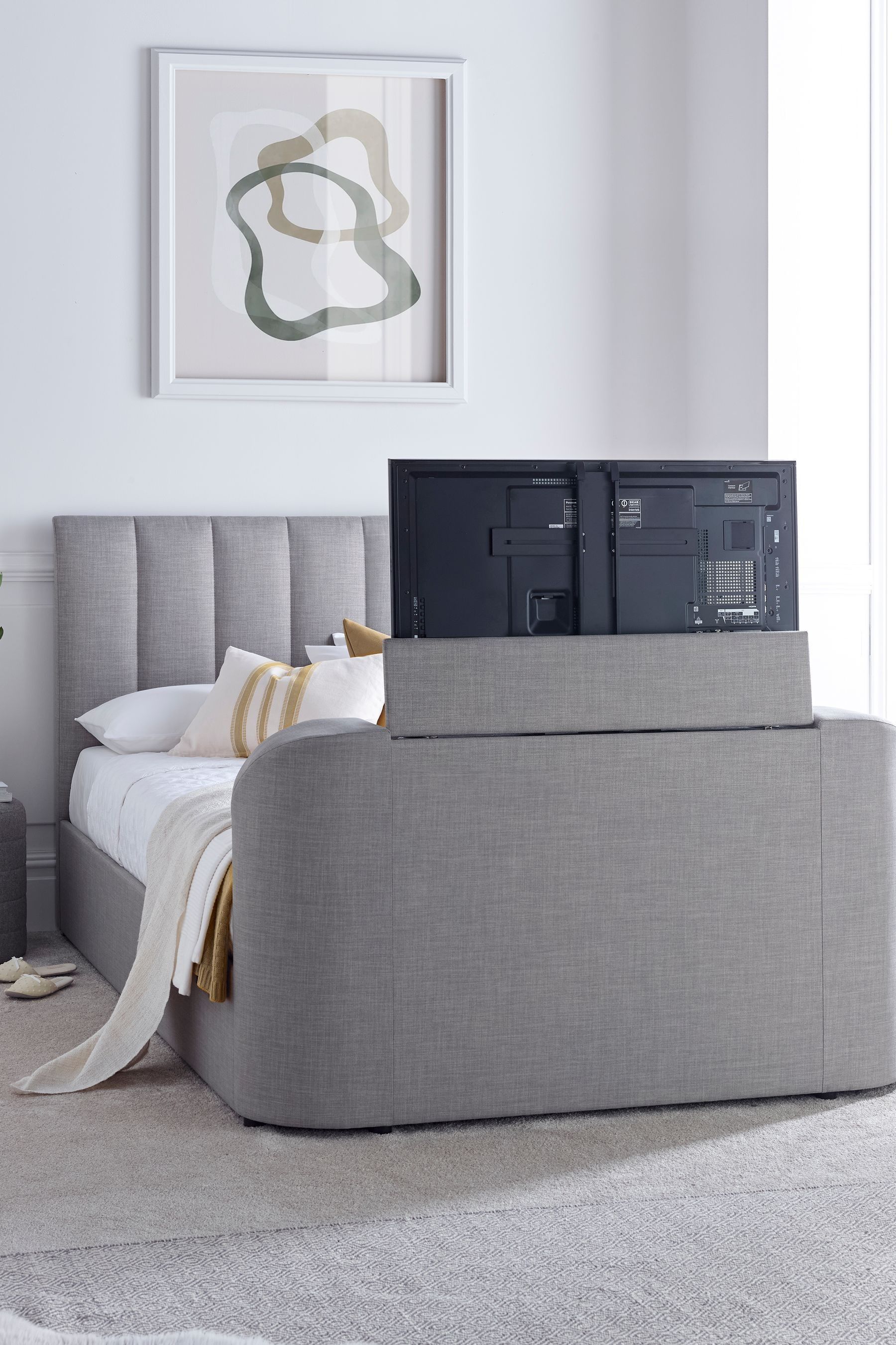 Tv next new arrivals to bed