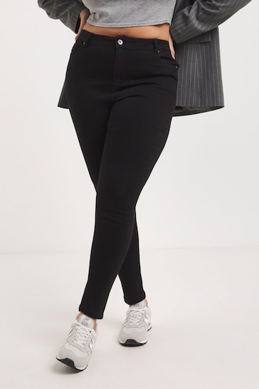 Simply Be Lucy Black Skinny Jeans