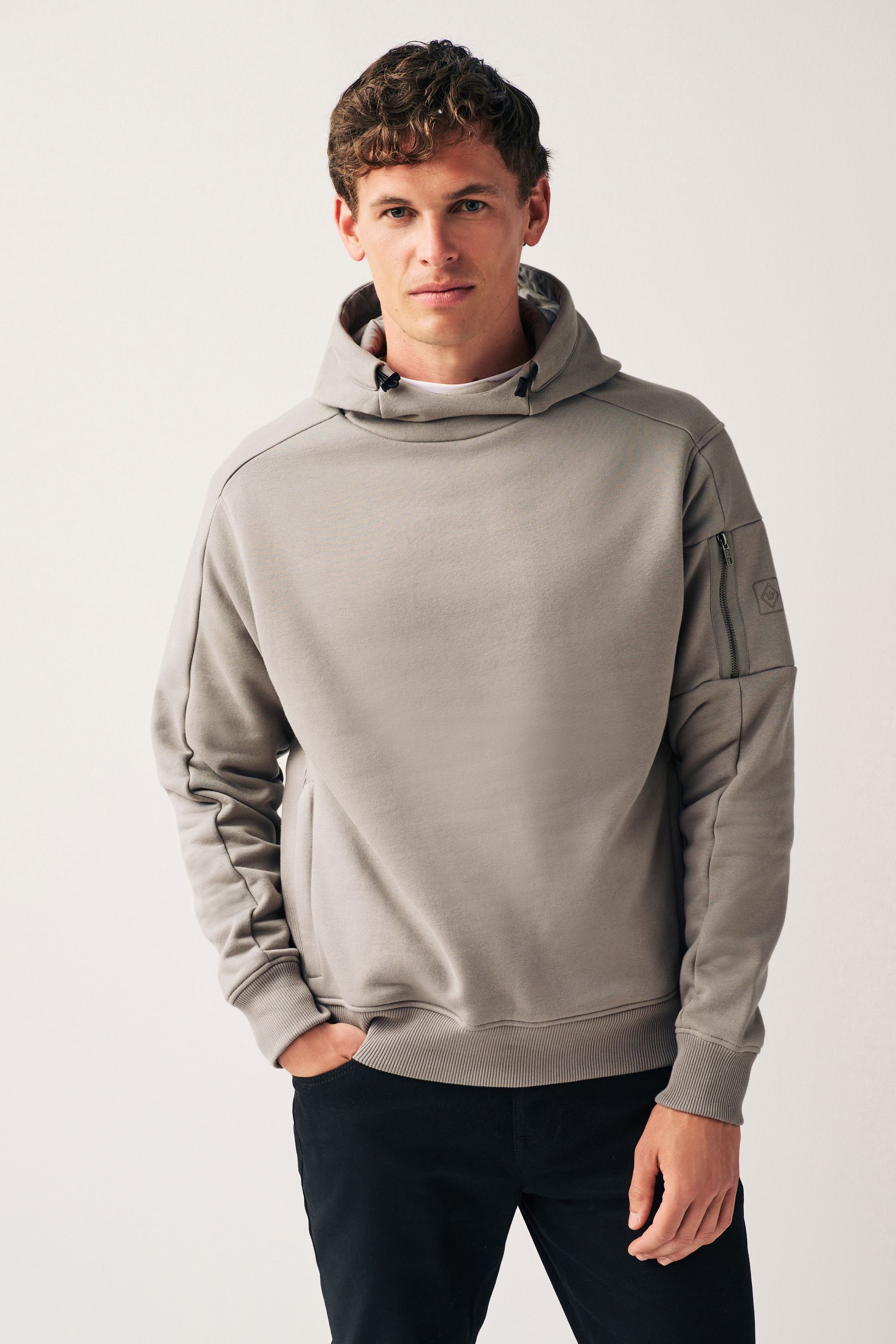 Buy Grey Cargo Utility Hoodie from the Next UK online shop