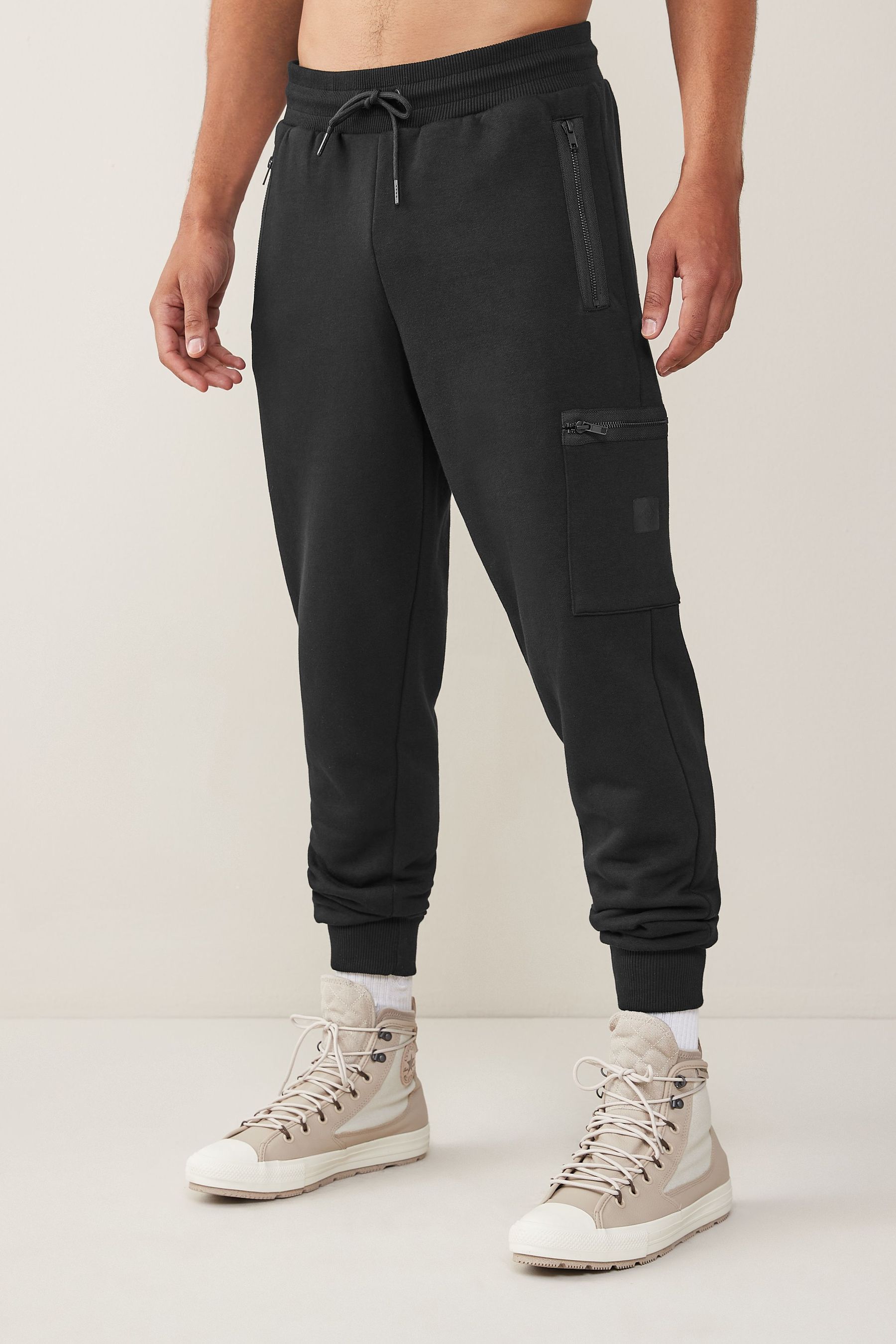 High rise utility joggers best sale