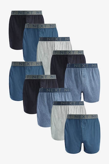 Blue 10 pack Boxers