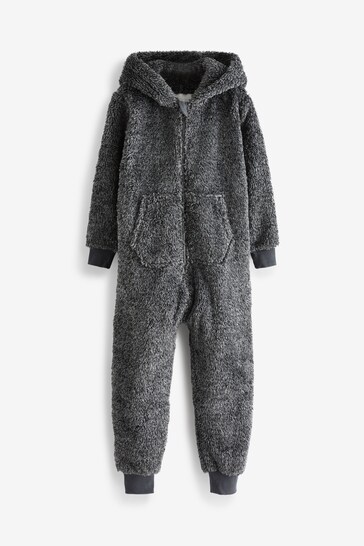 Grey Soft Touch Fleece All-In-One (3-16yrs)