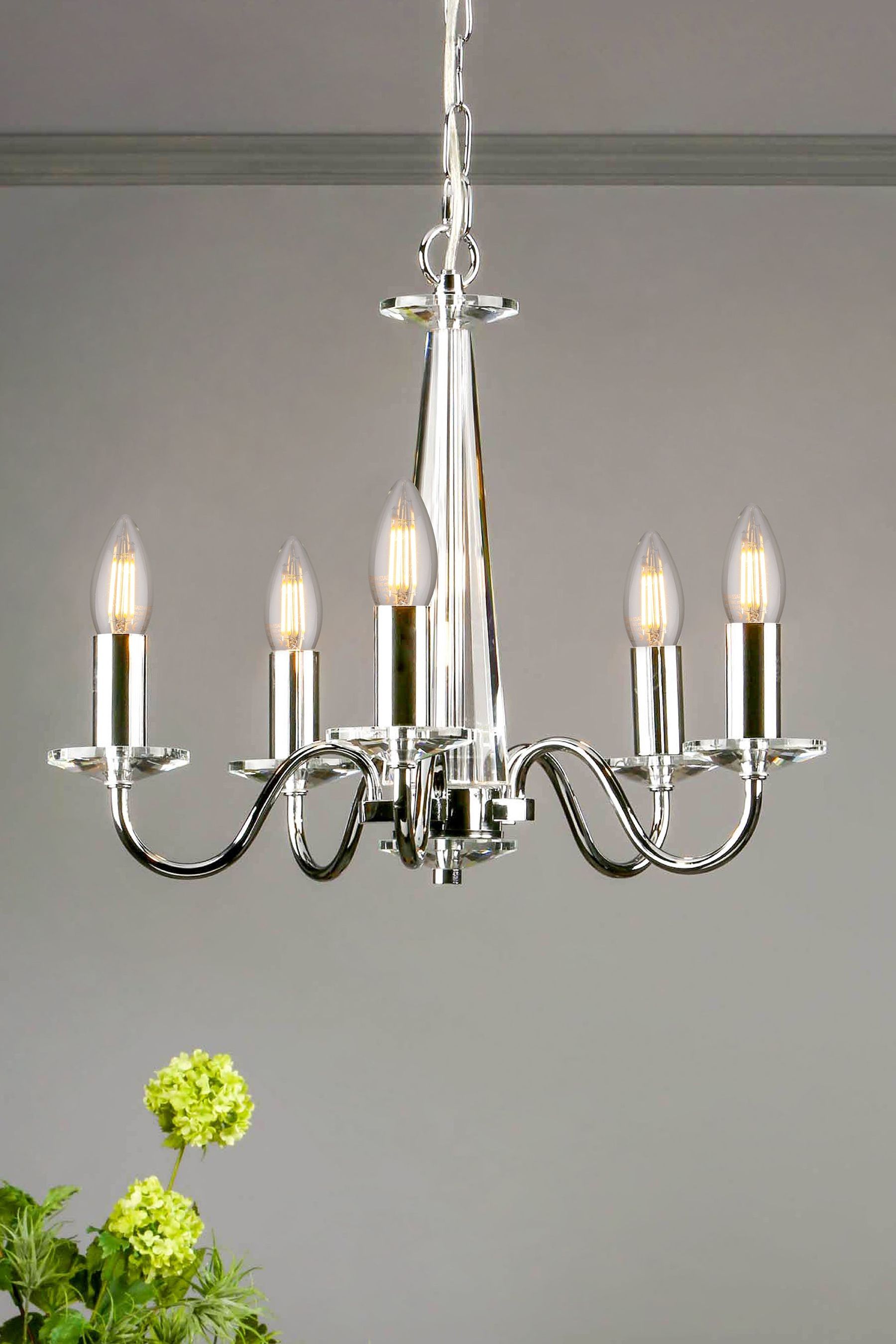 5 light store candle chandelier