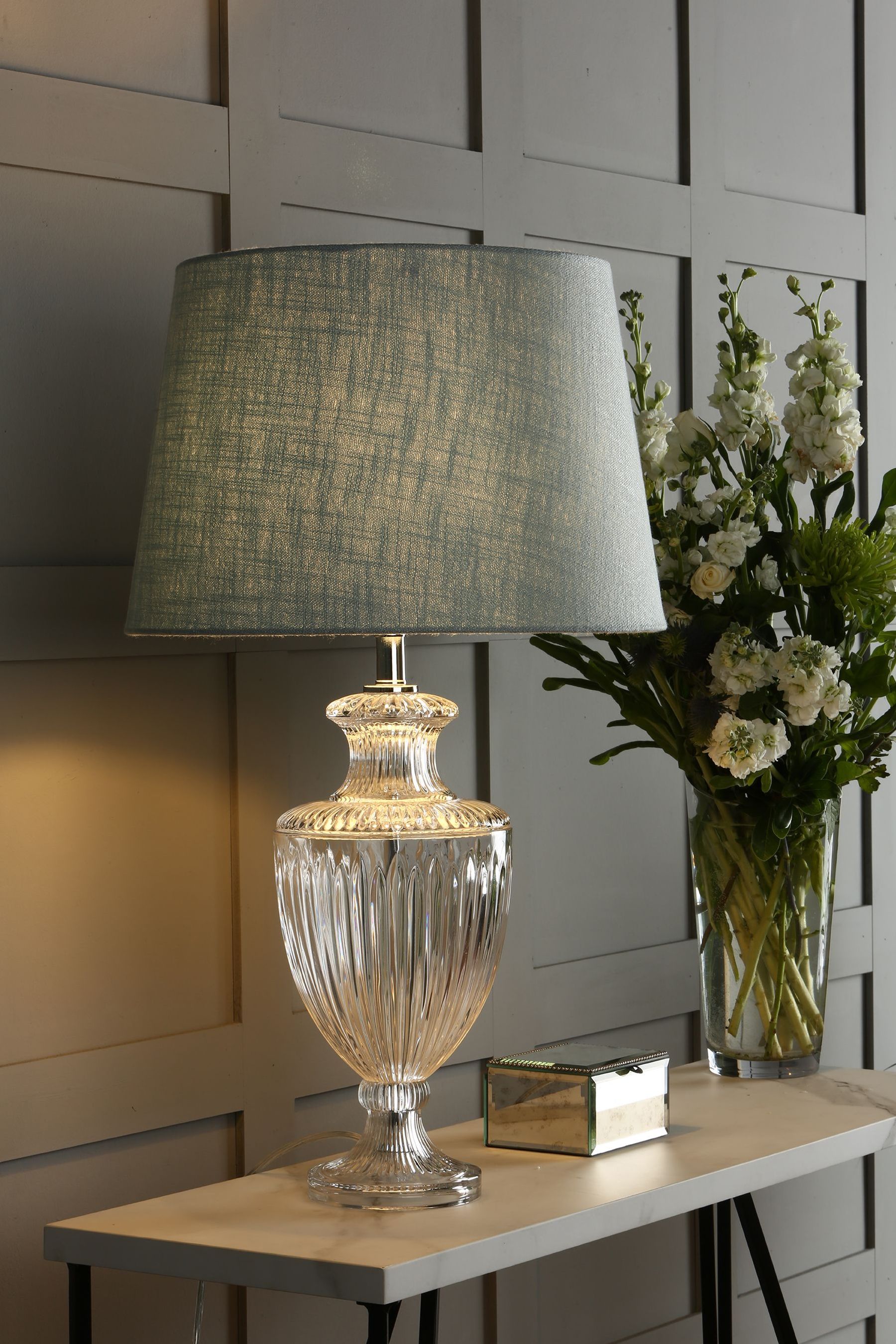 Buy Laura Ashley Meredith Cut Glass Crystal Urn Large Table Lamp Base from the Next UK online shop
